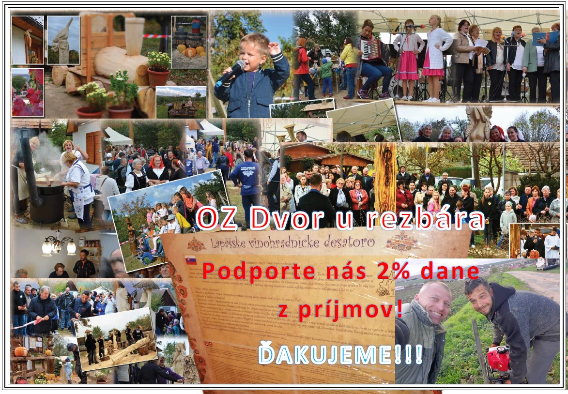 prijímatelia 2 dani z príjmu Dvor u rezbára