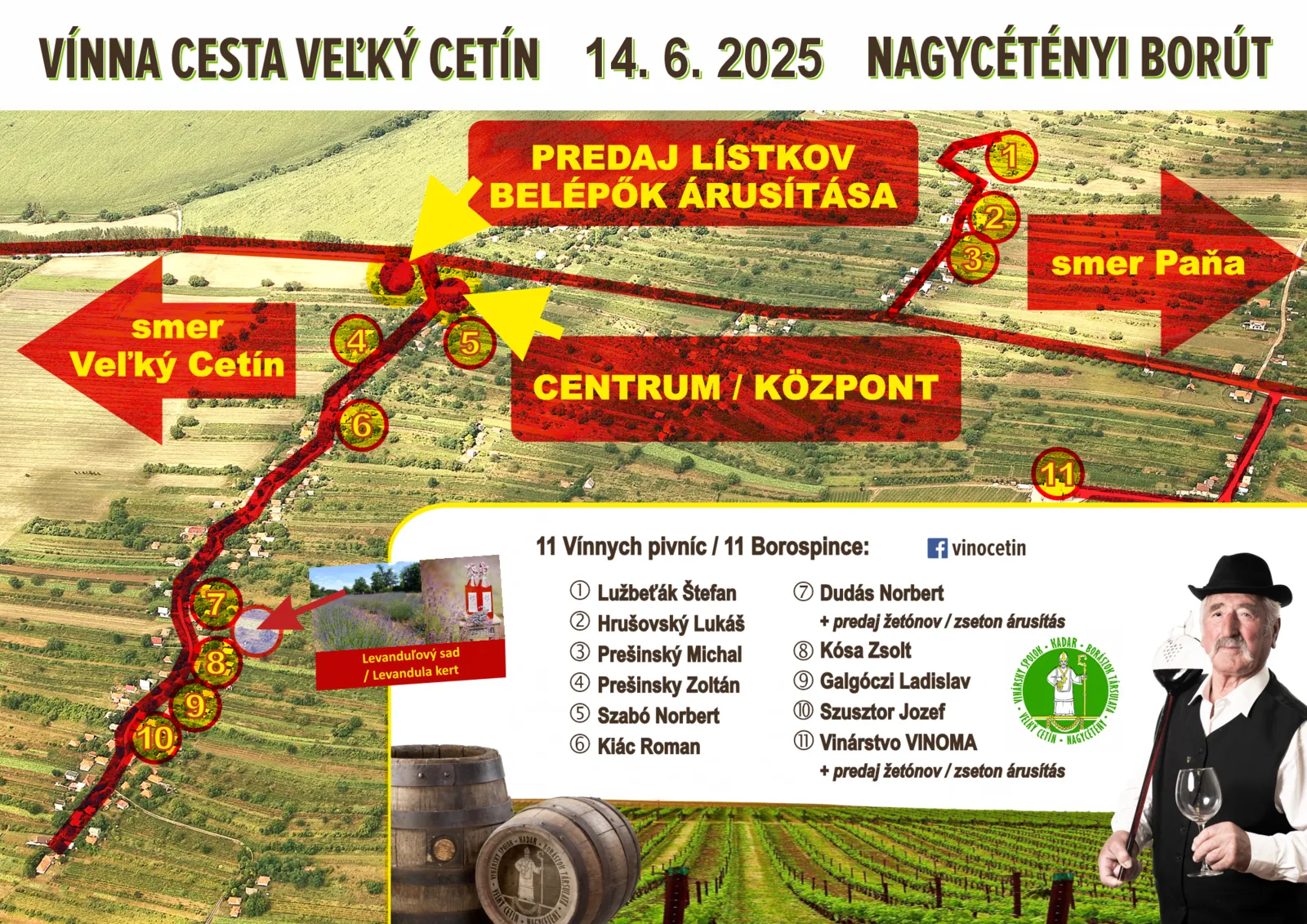 vinna cesta velky cetin 2025 mapka