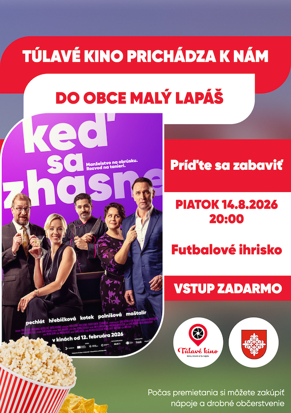 Túlavé kino 14.8.2026 - Keď sa zhasne